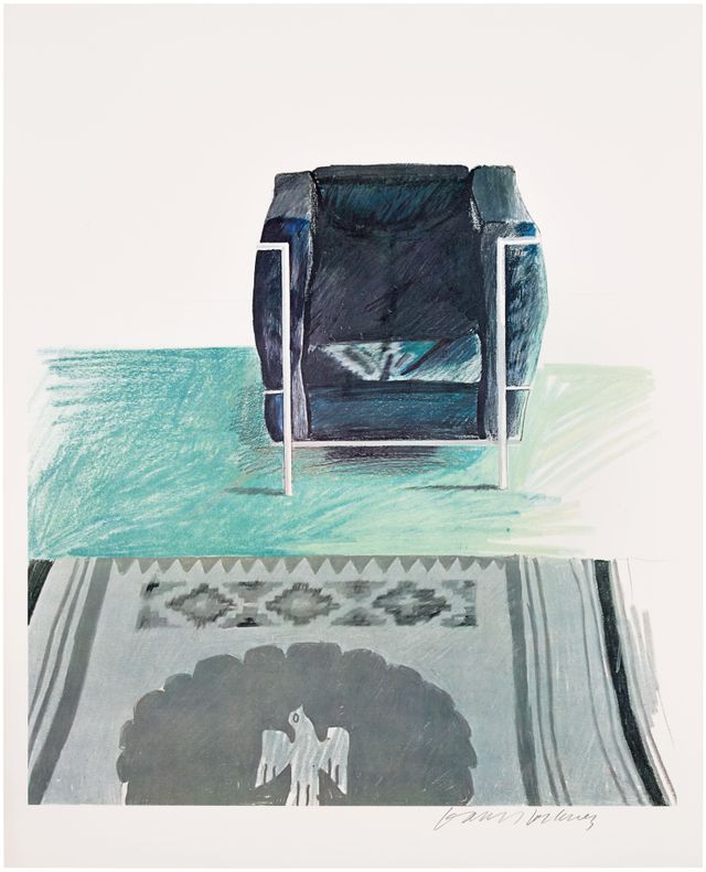 Corbusier Chair and Rug (B. 23)