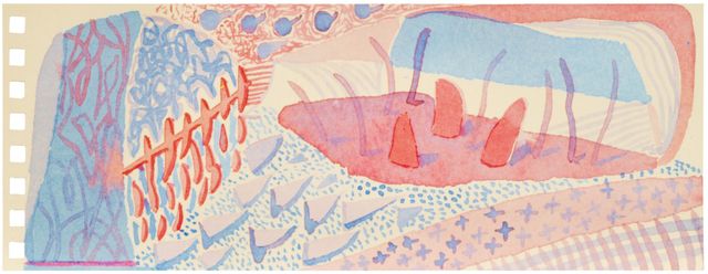 Composition Red & Blue