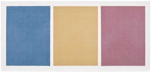 White Lines in Four Directions on Red, Yellow and Blue (K. 1994.06)