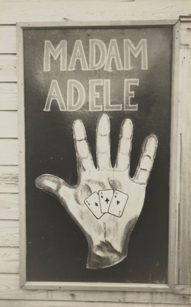 'Madam Adele,' Palmistry Sign, c. 1936