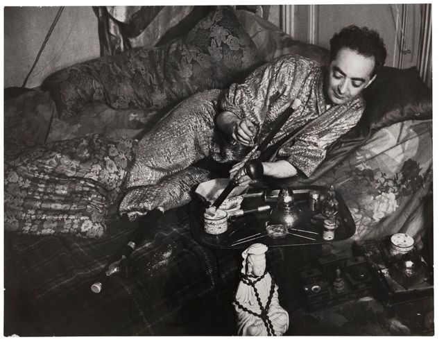 M.B. in a Gold Brocade Kimono, c. 1931