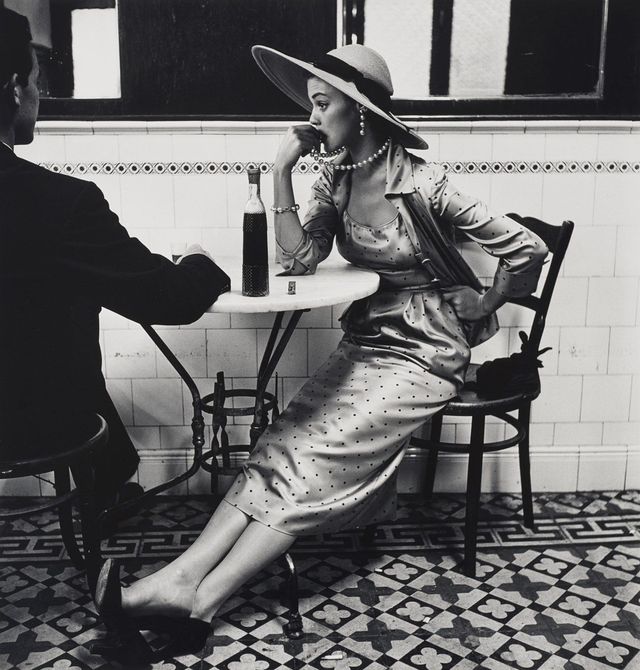 Café in Lima, 'Vogue' fashion photograph (Jean Patchett), 1948