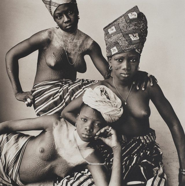 Three Dahomey Girls, One Reclining, 1967
