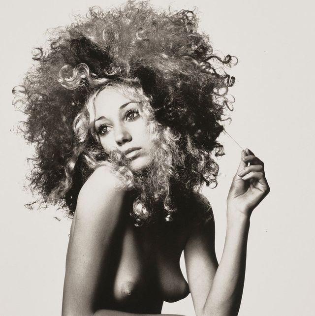 Girl Pulling Strand of Hair, Marisa Berenson, New York, 1970