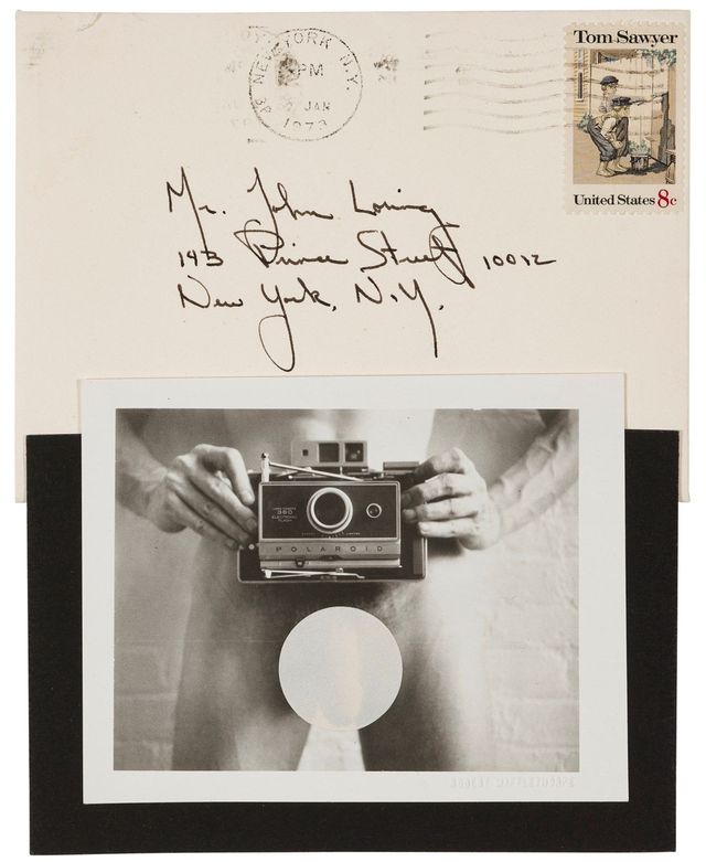 Invitation to Light Gallery opening, January 6, 1973