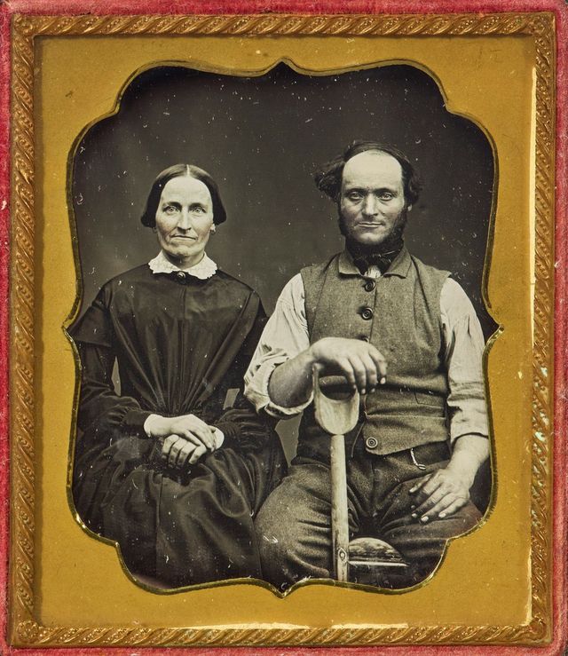 Farmer and Wife, with a Shovel, 1843