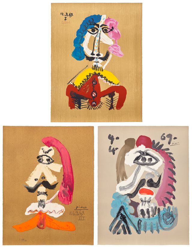 Portraits imaginaire (Imaginary Portraits): three prints