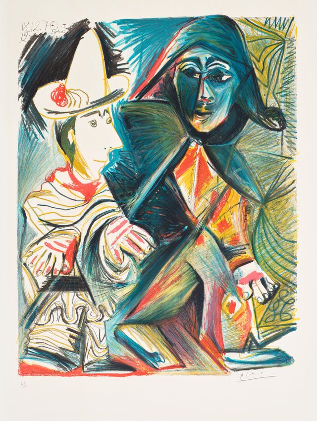 Pierrot et arlequin (Pierrot and Harlequin) (see Czw. 437)