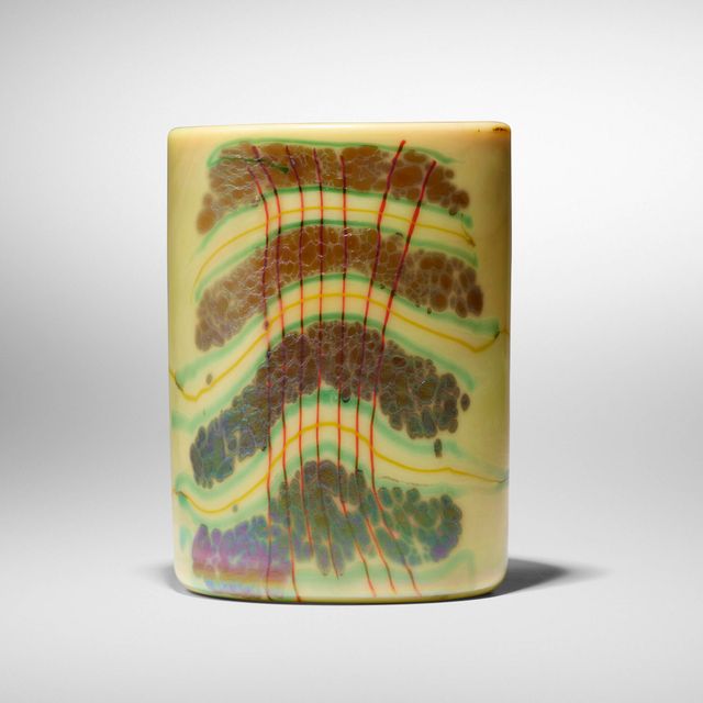 Early Peachblow Blanket Cylinder