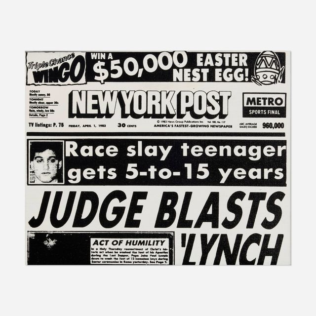 New York Post, Front Page (Judge Blasts Lynch)