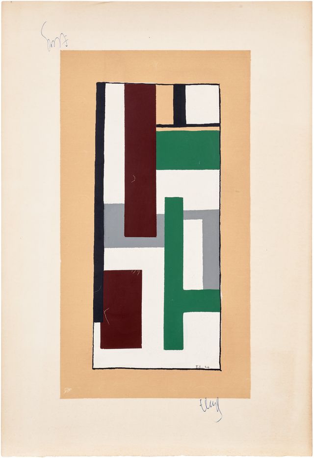 Album de 10 sérigraphies (Album of 10 Screenprints): one print (S. E4)