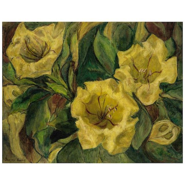 Cup of Gold Vine (Hawaiian Lily) 22 x 28 in. (55.9 x 71.1 cm)