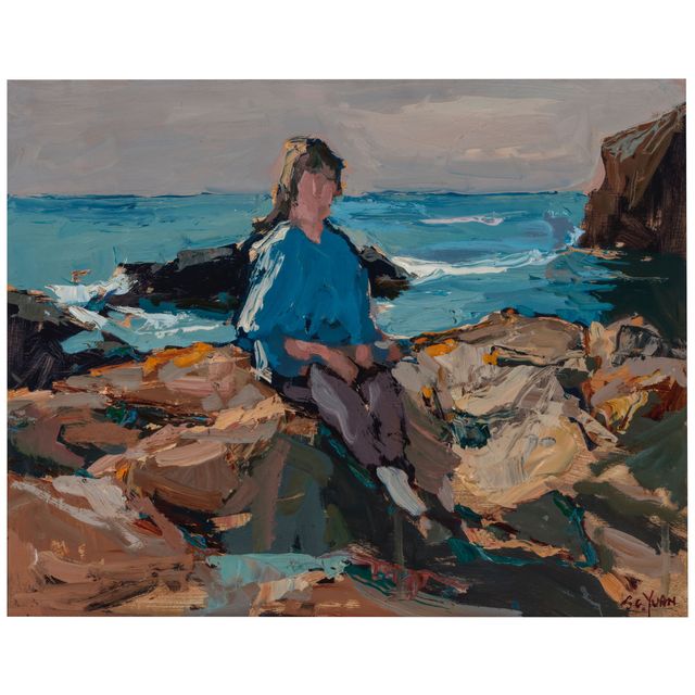 Girl by the Sea 16 x 20 in.