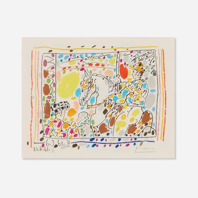 Le Picador II (from the A los Toros avec Picasso portfolio)