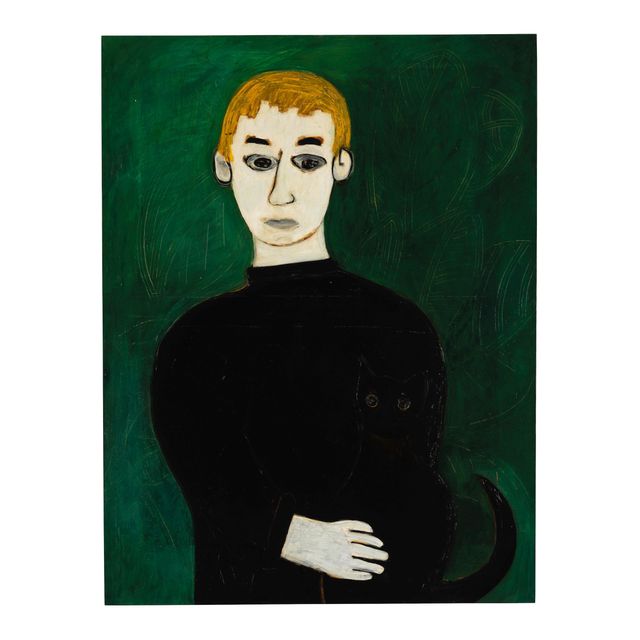 Autoretrato con Hipólito