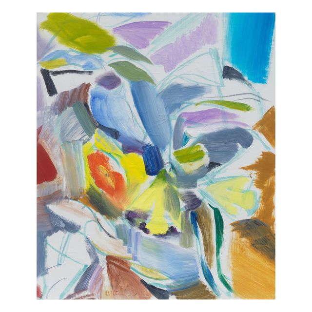 April Flowers, Mostly Daffodils (Orange Centre) 60.6 x 50.5 cm. (23 7/8 x 19 7/8 in.)