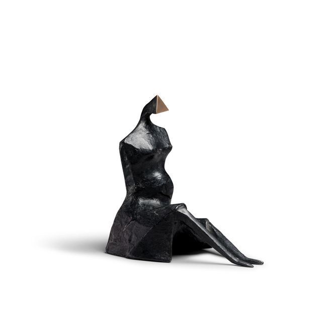 Sitting Figure 19.5 cm. x (7 3/4 in.) high