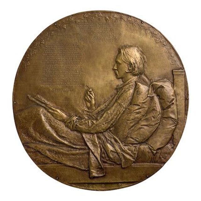 Robert Louis Stevenson 17 3/4 in. (45.1 cm.) high