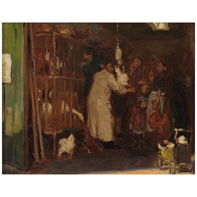 Poultry Shop 16 1/8 x 20 in. (41 x 50.8 cm.)