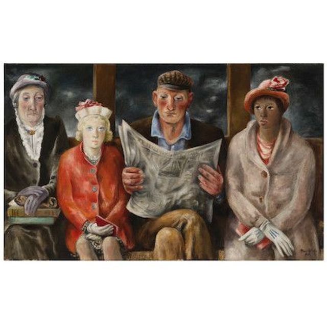 Cambridge to Boston 31 1/2 x 52 in. (80 x 132.1 cm.)