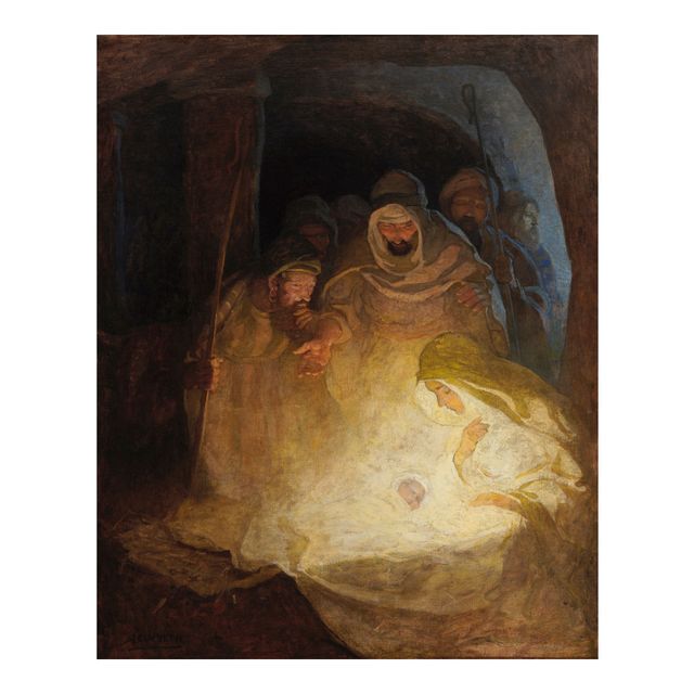 It was, then, not a dream. This was the sign unto them. (The Nativity) 47 x 38 in. (119.4 x 96.5 cm.)