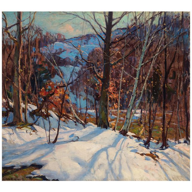 Winter Forest 36 1/4 x 40 in. (92.1 x 101.6 cm.)
