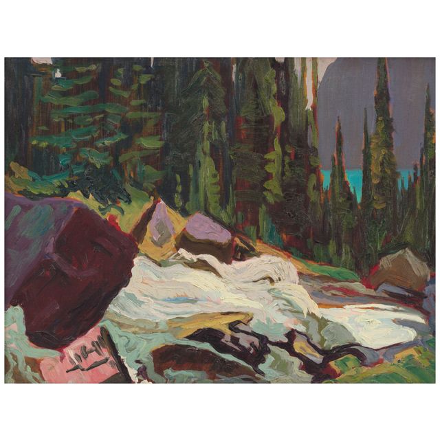 Mountain Stream, Lake O'Hara 8 1/2 x 10 1/2 in. (21.6 x 26.7 cm.)
