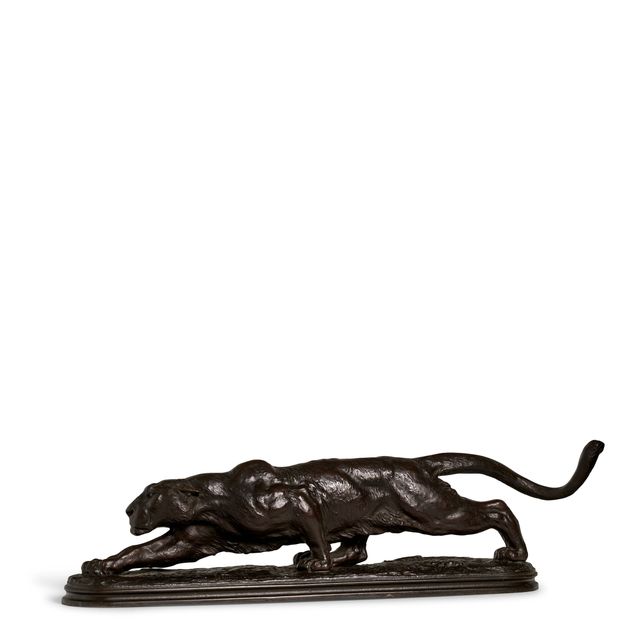Stalking Panther 10 1/2 in. (26.7 cm.) high; 36 in. (91.4 cm.) long