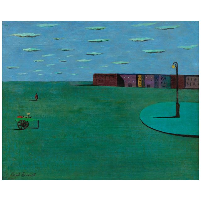 Street Scene 16 1/4 x 20 in. (41.3 x 50.8 cm.)