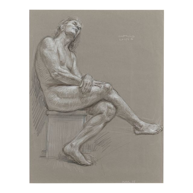 Male Nude (NM 272 A) 25 1/2 x 19 5/8 in. (64.7 x 49.8 cm.)