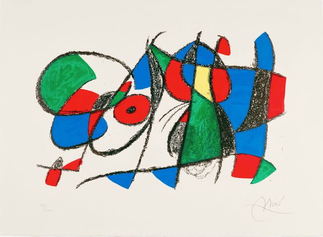 Joan Miró Lithographe II: Plate IX (M. 1044; See C. Bks. 198)