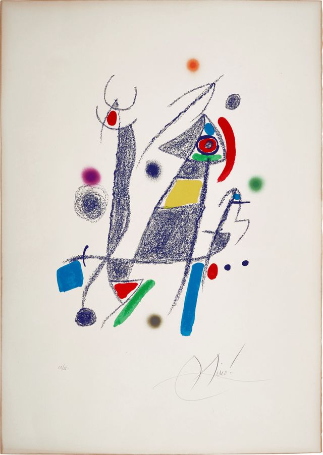 Maravillas con variaciones acrósticas en el jardín de Miró: Plate VIII (Mourlot 1058; see Cramer Books 211)