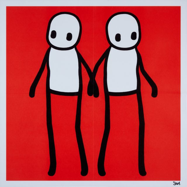 Holding Hands (Red, Orange, Yellow, Teal, Blue)