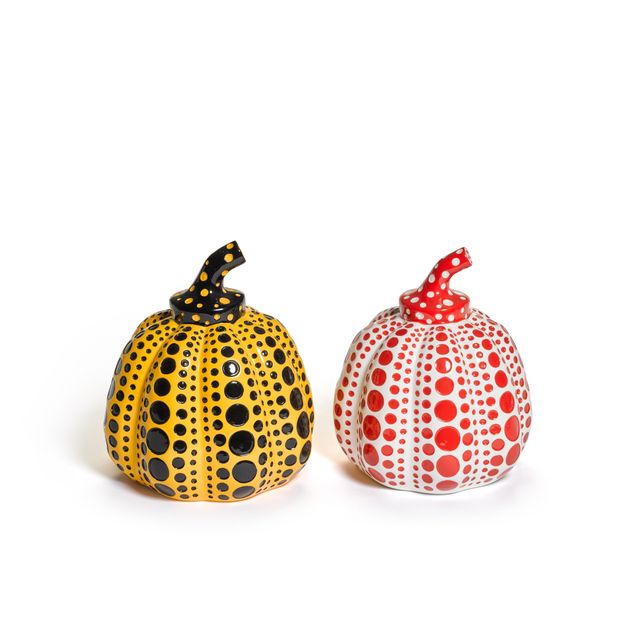 Yellow Pumpkin; and Red Pumpkin