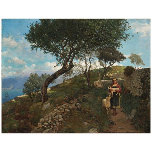 Shepherdess 23 3/4 x 30 7/8 in. (60.3 x 78.4 cm.)