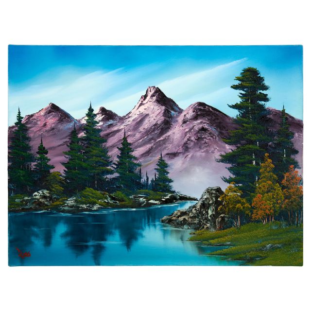 Purple Mountain Range 18 x 24 in. (45.7 x 61 cm.)