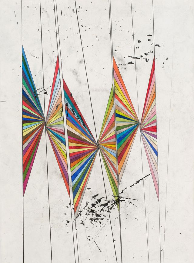 Untitled (Colored Butterfly White Background Six Wings)