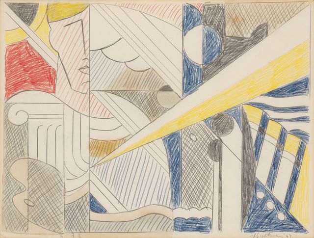 Modern Painting with Ionic Column (Study)