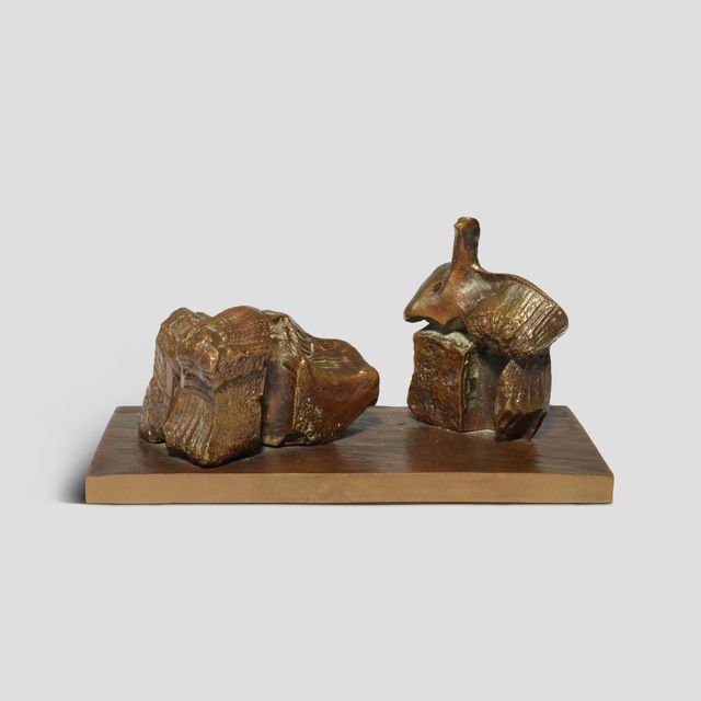 Two Piece Reclining Figure: Maquette No. 1