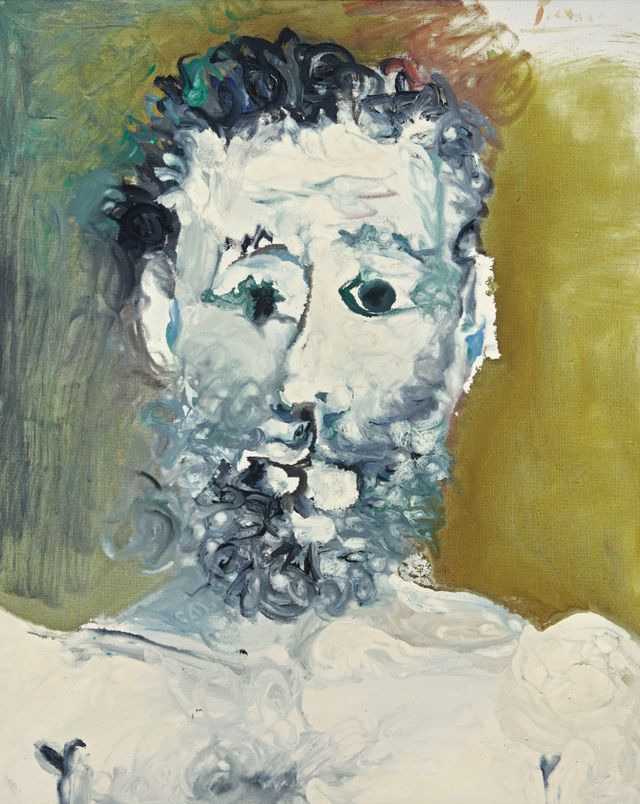 Buste d’homme barbu