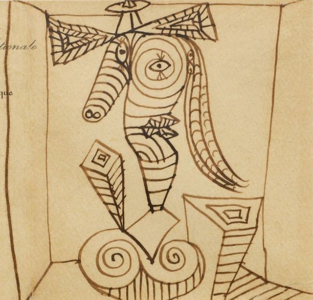 Buste de femme au chapeau