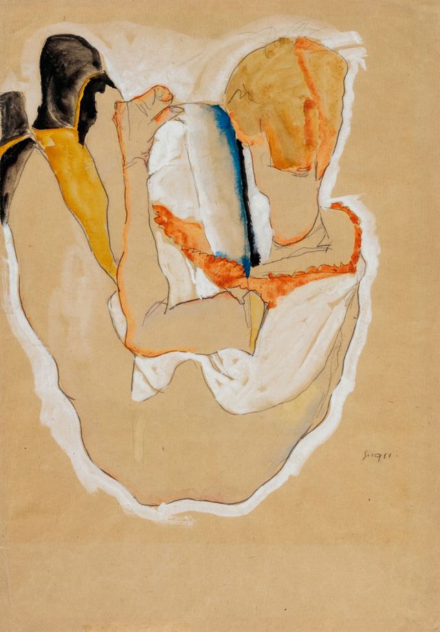 Sitzende, Rückenakt (Seated Nude, Back View)