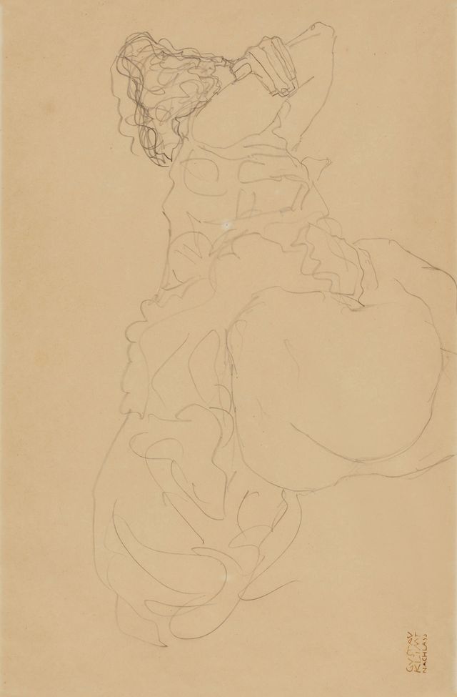 Halbakt in Rückenansicht nach rechts (Semi-Nude from the Back, Facing Right)