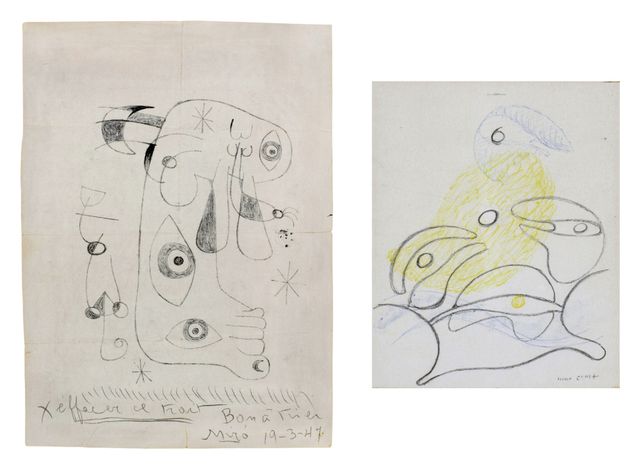 Two Prints Related to Le Surréalisme en 1947