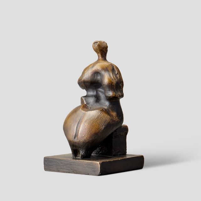 Maquette for Seated Woman