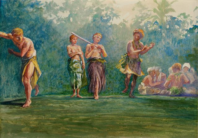 Standing Dance. Standing Figures.