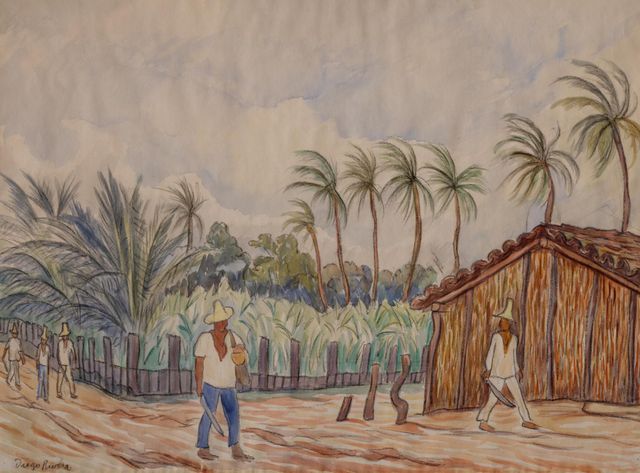 Granja palmera (Choza y palmera), Acayucan, Veracruz