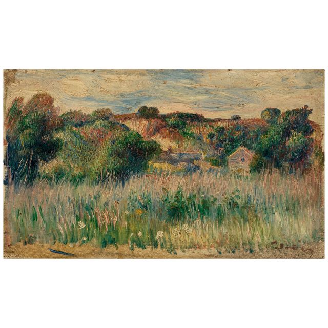 Paysage avec une maisonnette