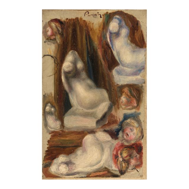 Étude de têtes et de buste de Maillol