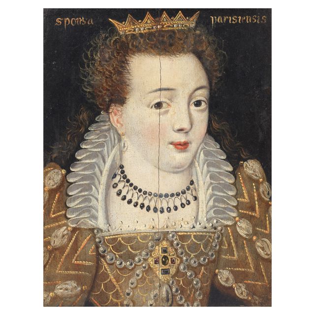 Portrait of a lady, said to be Maria de' Medici, bust-length, in a bejewelled dress
